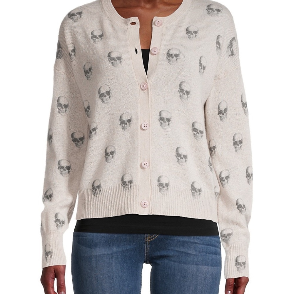 Skull Cashmere Cardigan